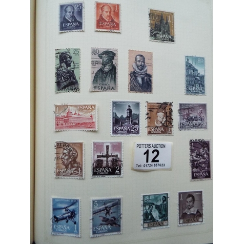 12 - Five part filled albums of assorted Stamps of the World . See photos