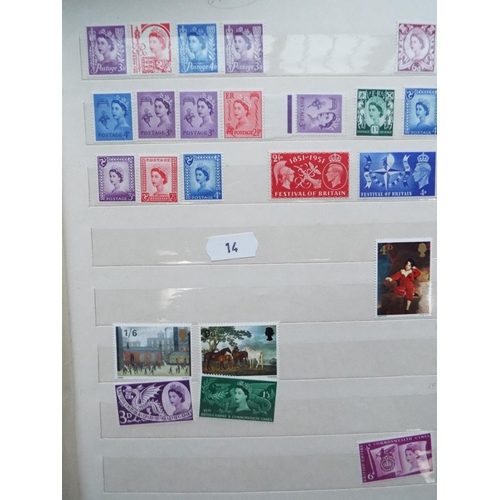 14 - One large well presented album of UK Stamps plus a part filled albums of GB, commonwealth and World ... 