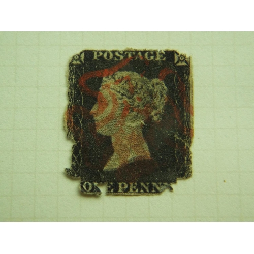 16 - Good Album of Vintage World stamps to include GB Penny Black, Twopenny Blue and Penny Reds.    See p... 