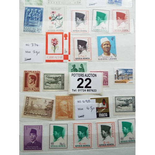 22 - Ten Hobby part filled stamp albums. Plus full album of South African stamps.  See photos