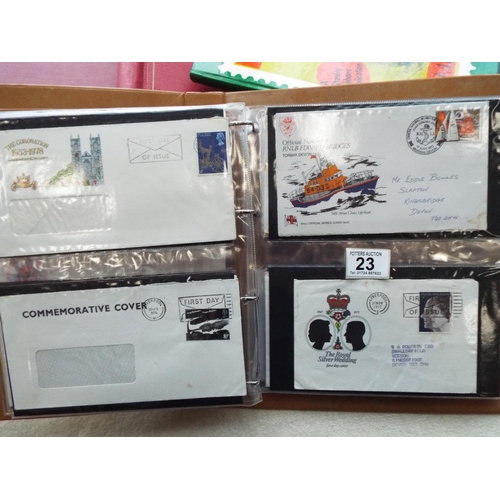 23 - Well presented album of Royal Mail Presentation packs, first day covers.  See photos