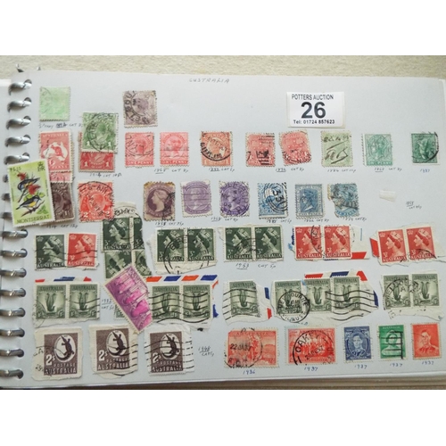 26 - Two Nicely presented, full albums of World stamps.  See photos