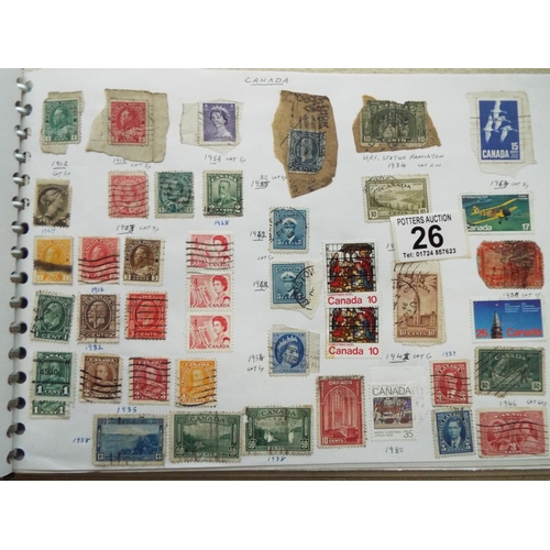 26 - Two Nicely presented, full albums of World stamps.  See photos