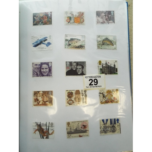 29 - Two Stanley Gibbons part filled UK stamp albums plus a 55 sheet album of GB stamps Victoria to prese... 