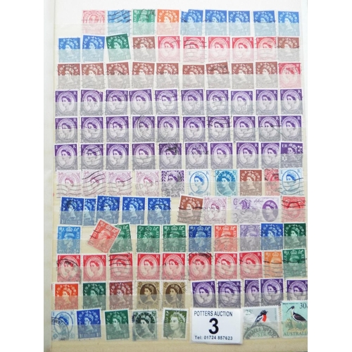 3 - Three Albums of Indian, Commonwealth, GB stamps. See photos