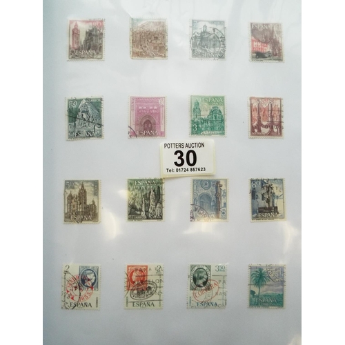 30 - Five well presented large albums of Spanish, Eastern European and Spanish Stamps. See photos