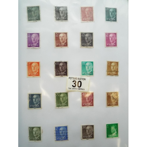 30 - Five well presented large albums of Spanish, Eastern European and Spanish Stamps. See photos