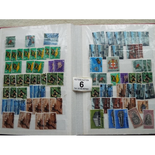 6 - George Vith Stock book, some mint, Vintage Jamaica stamps, Large album of Australian Stamps. See pho... 