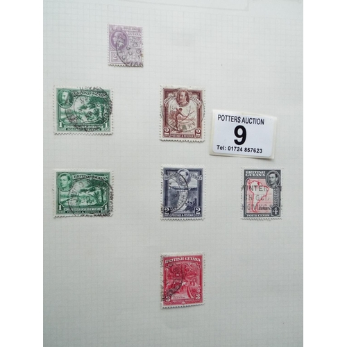 9 - Three part filled albums of World stamps    See photos