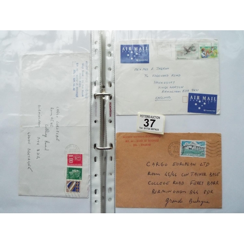 37 - FDC from USA, Germany and others, full album.  See photos