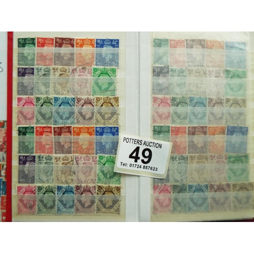 49 - Selection of small interesting GB albums George Vth onwards. See photos