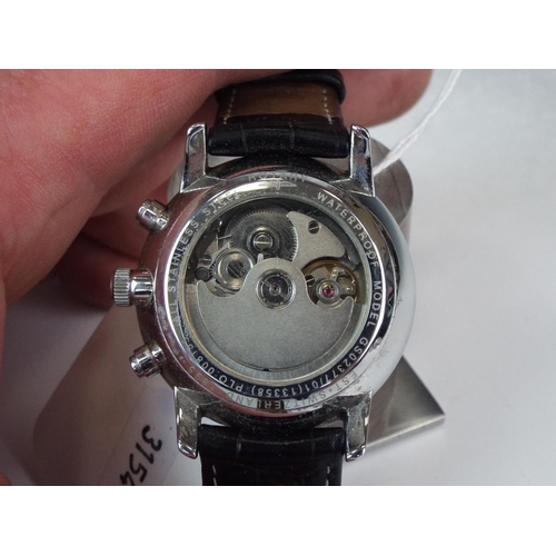 129 - Rotary Automatic mechanical Chronograph with Subsidary dials, date window. Sun/moon aspect. SS Bezel... 