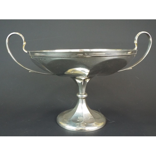 132 - Solid Silver Panelled Taza. Bears Hallmarks for Birmingham 1910, Maker Thomas Edward Atkins. 481.4g ... 