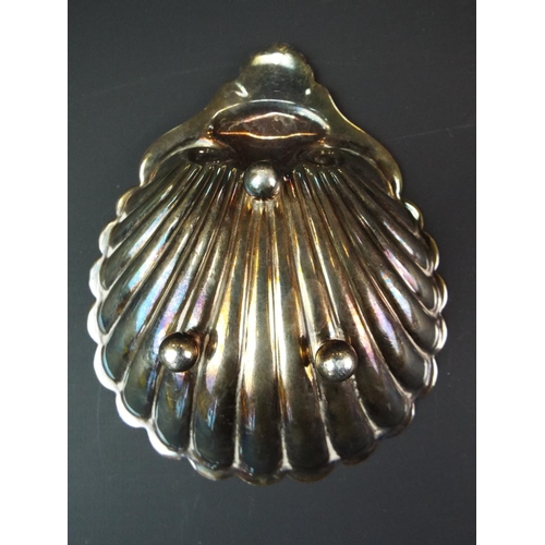 141 - Hallmarked Silver Scallope Dish measuring 5 inches long. Hallmarked  Sheffield 1969.   84.1g