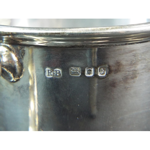 147 - Hallmarked Solid Silver Christening mug. London 1957.  62.1g