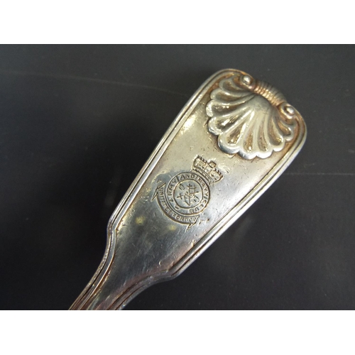 148 - Solid Silver Fish server. Army and Navy retail mark. Hallmarked for London 1855. 12 inches long. 205... 