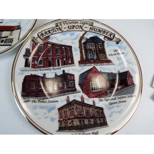 221 - Six Local Interest, Barton On Humber commemorative plates. Each plate measures 11 inches in diameter