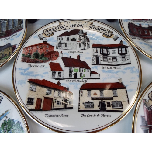 221 - Six Local Interest, Barton On Humber commemorative plates. Each plate measures 11 inches in diameter