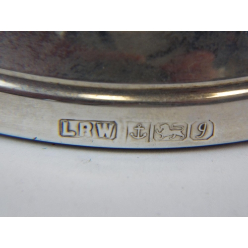 233 - Solid Silver ashtray, birmingham hallmark