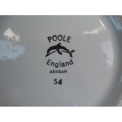 236 - Large Poole Charger in the Aegean pattern.  16 inches in diameter. (pa199)