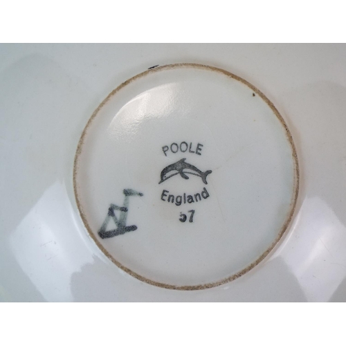 237 - Poole Pottery Bowl. 10.5 inches in diameter. (small hairline)