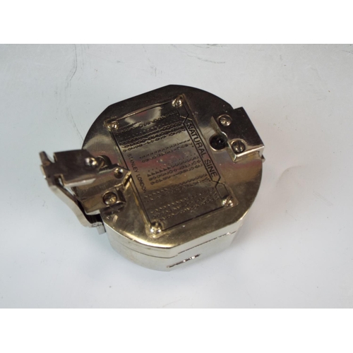 252 - Reproduction chrome finish marching compass