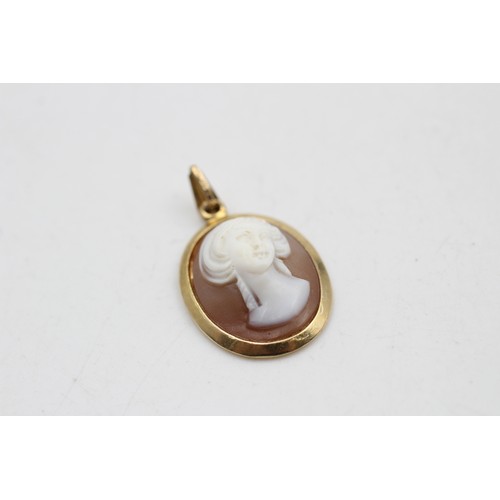 269 - 9ct Gold Vintage Cameo Pendant (3.4g)     4350