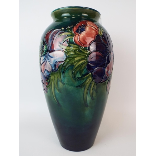 18 - Large Moorcroft vase in the Anemome design.  12.5 inches tall. Excellent conditon free from any faul... 