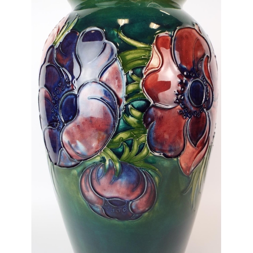 18 - Large Moorcroft vase in the Anemome design.  12.5 inches tall. Excellent conditon free from any faul... 