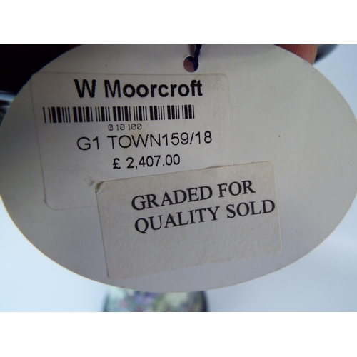 21 - Very large Trumpet shaped Moorcroft vase in the 'Town of Flowers' Design. Designed and signed by Ker... 