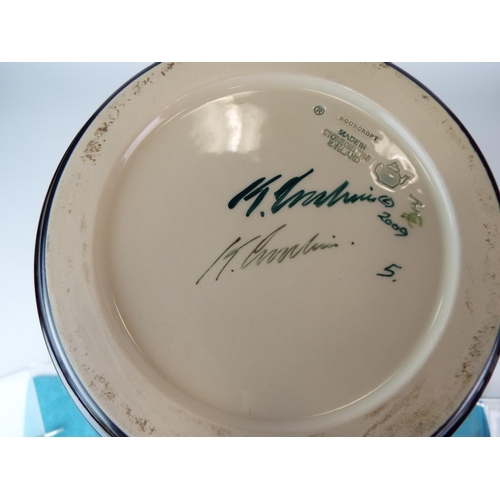 21 - Very large Trumpet shaped Moorcroft vase in the 'Town of Flowers' Design. Designed and signed by Ker... 