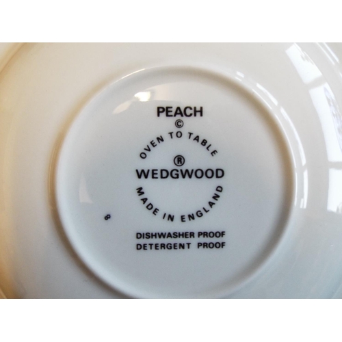 29 - Wedgewood Tea/dinner set in the Peach pattern. Approx 60+ pieces.