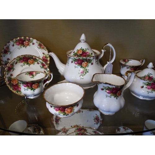 30 - Large Teaset by Royal Albert in the 'Old Country Roses' design. 40+ pieces. See photos