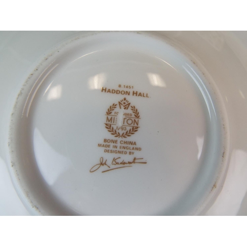 39 - Three pieces of Minton Porcelain in the Haddon Hall pattern.  See photo.