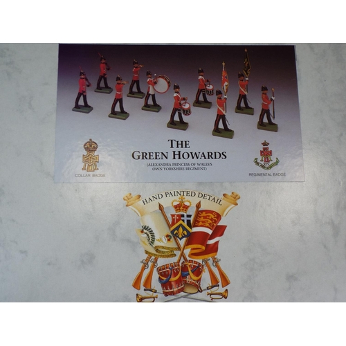 52 - Boxed, Full set of Britains hand painted Soldiers of the Green Howards. Boxed and unused condition.