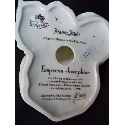 43 - Ltd Edition Coalport Figurine of Empress Josephine (1179/12,500) from the Femmes Fatales Collection.... 