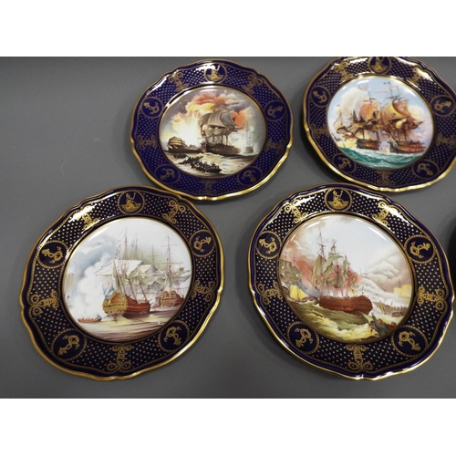 197 - 6 Spode maritime england plates ltd edition of 2000.