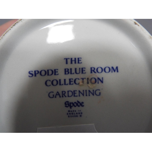 200 - 2 Spode peppermint christmas tree mugs and a spode blue room cup.