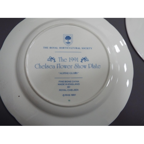 207 - Royal Albert and Chelsea flower show floral plates.