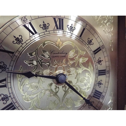 265 - A Canterbury quartz chime mantle clock.