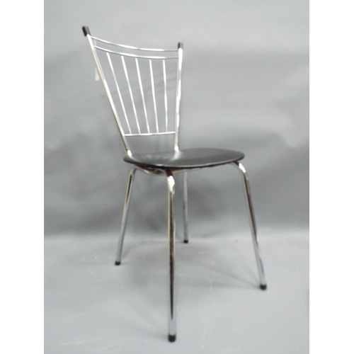 651 - Retro chrome dining chair.