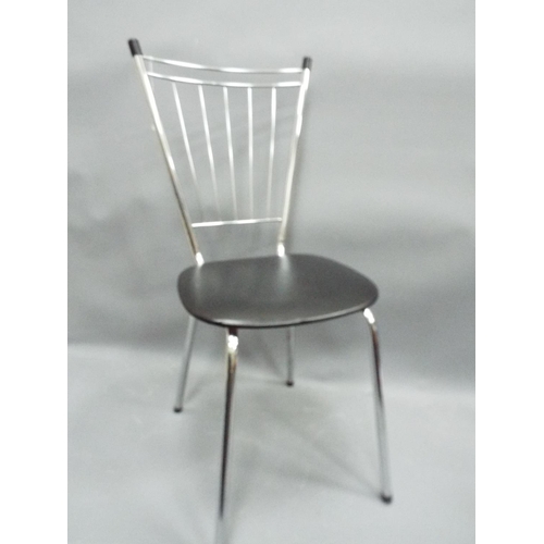 651 - Retro chrome dining chair.