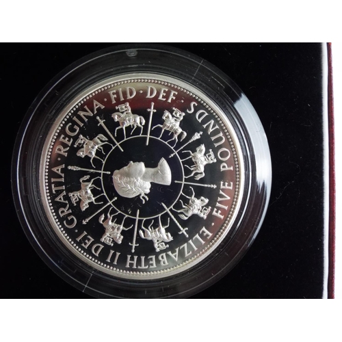 26 - Royal Mint Sterling Silver Proof Crown struck to commemorate 40th Anniversary of the Coronation of Q... 