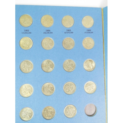 137 - Collectors albums of Sixpences dating from 1937 to 1967, some pre 1947 silvers plus a collection of ... 