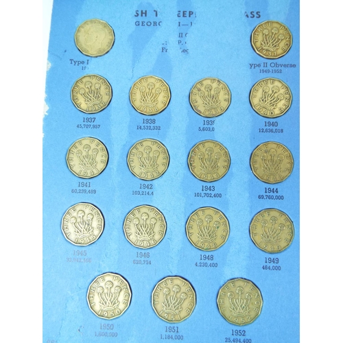 137 - Collectors albums of Sixpences dating from 1937 to 1967, some pre 1947 silvers plus a collection of ... 