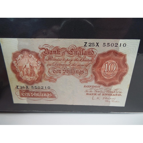 139 - Album of UK paper currency to include a 1951 White Five Pound note. All notes in crisp unfolded cond... 