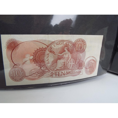 139 - Album of UK paper currency to include a 1951 White Five Pound note. All notes in crisp unfolded cond... 