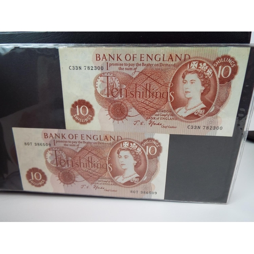 139 - Album of UK paper currency to include a 1951 White Five Pound note. All notes in crisp unfolded cond... 