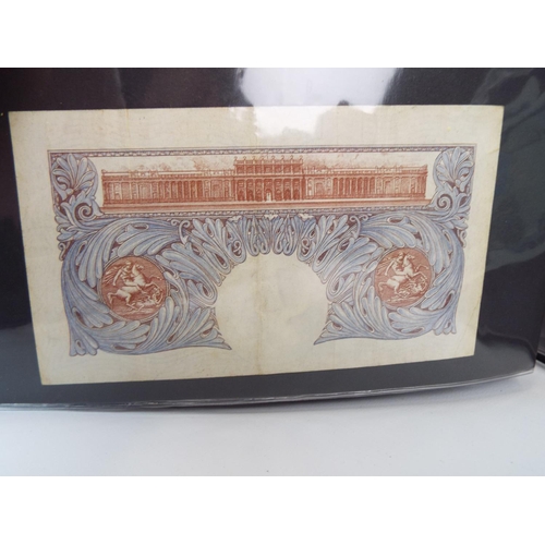 139 - Album of UK paper currency to include a 1951 White Five Pound note. All notes in crisp unfolded cond... 