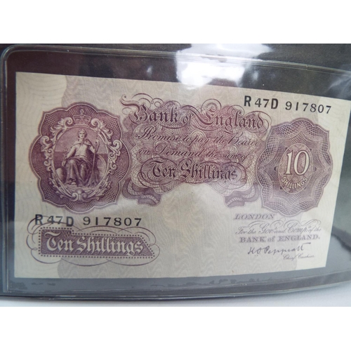 139 - Album of UK paper currency to include a 1951 White Five Pound note. All notes in crisp unfolded cond... 